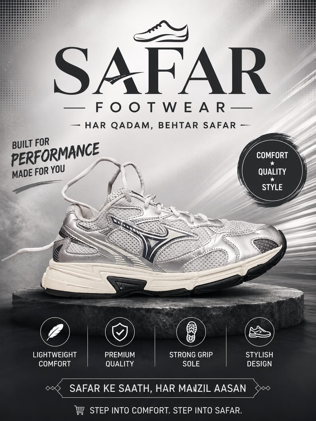 Mizuno Silver Running Shoes