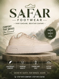 Safar Footwear Cream Chunky Sneakers